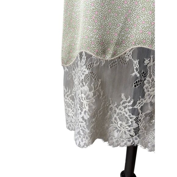 Aritzia Wilfred Sonnet ditsy Floral Lace Skirt size 2 Green - Picture 9 of 14